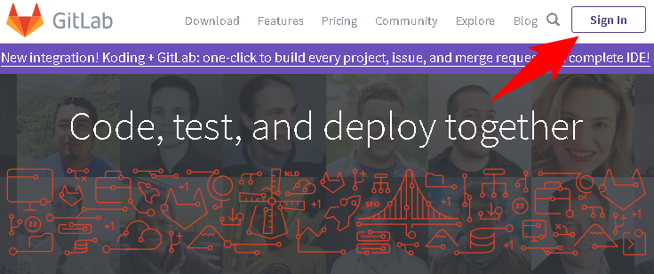 GitLab sign in